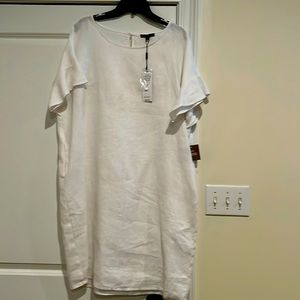 NWT white linen dress